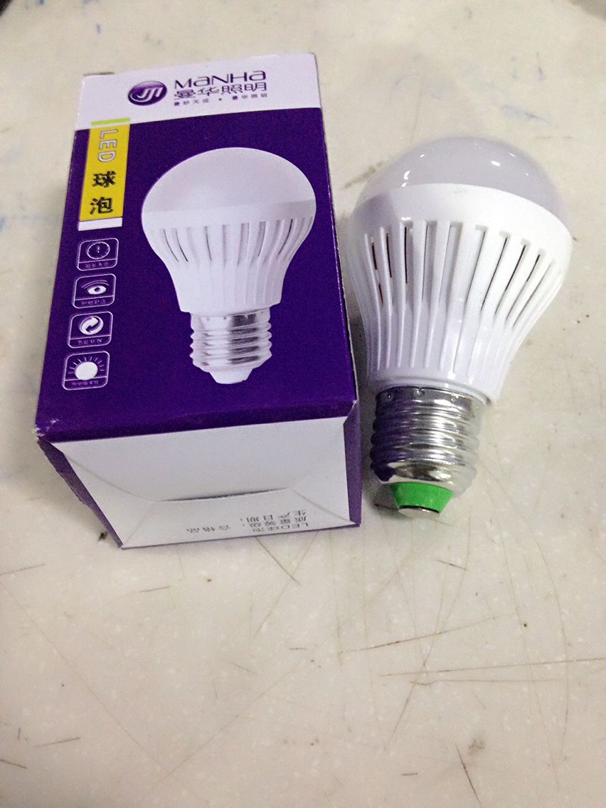 [曼华照明] LED球泡灯 超亮 LED贴片球泡灯 节能灯泡