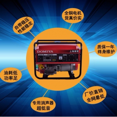上海东明 DM6500CX 5kW单相220v手动小型家用汽油发电机组2650元-3080元